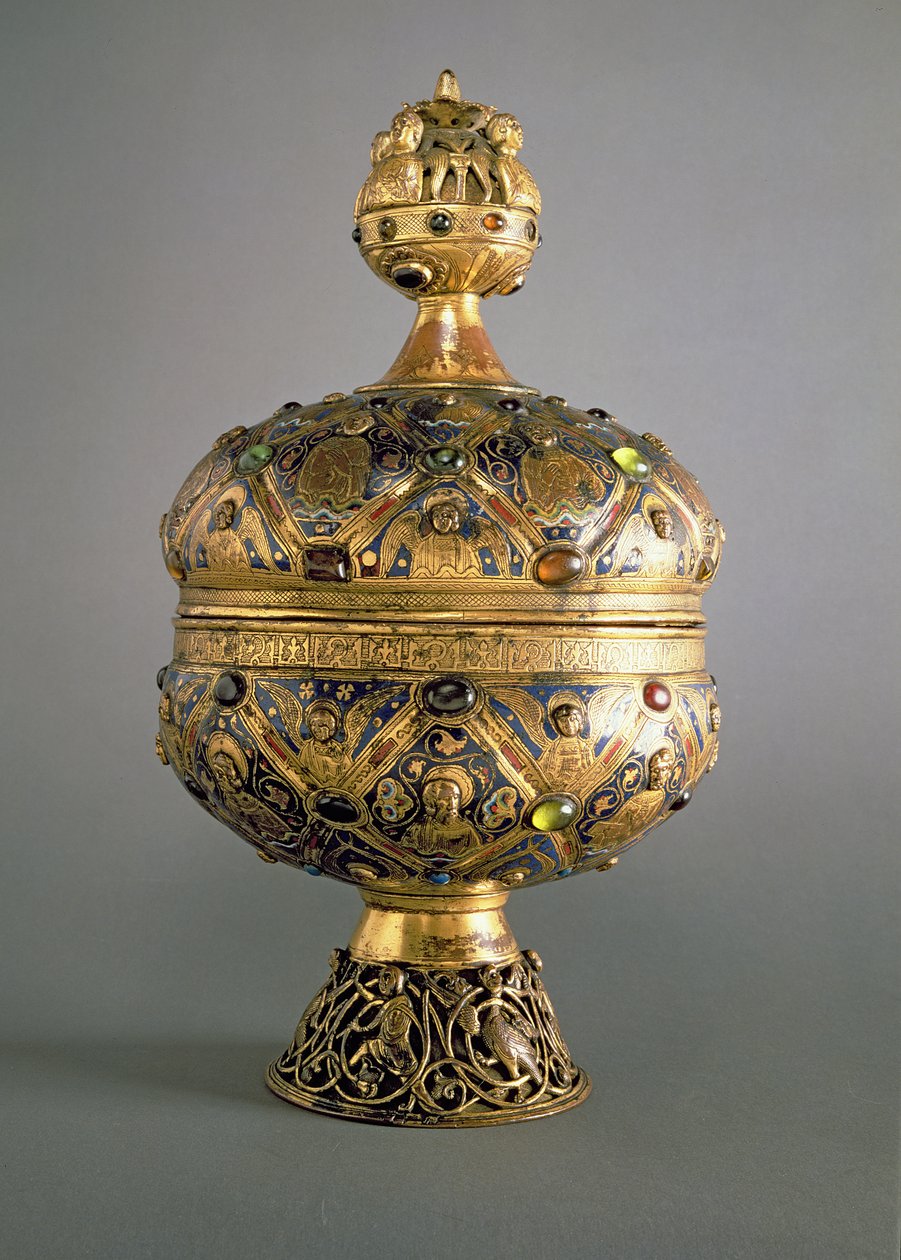 Ciborium, jonka Limoges valmisti G. Alpais Montmajourin luostarille tekijältä Unbekannt