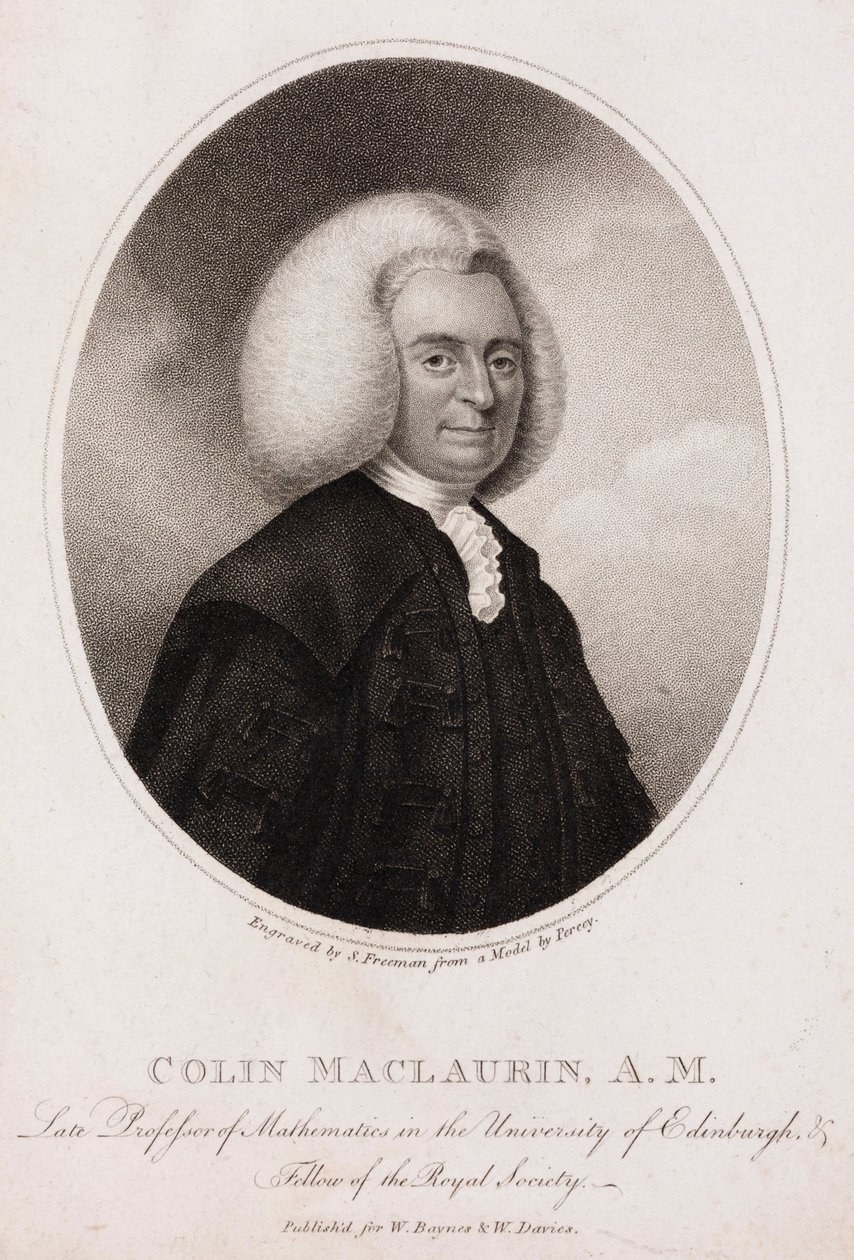 Colin MacLaurin, skotlantilainen matemaatikko ja fyysikko, n. 1740-luku tekijältä Unbekannt