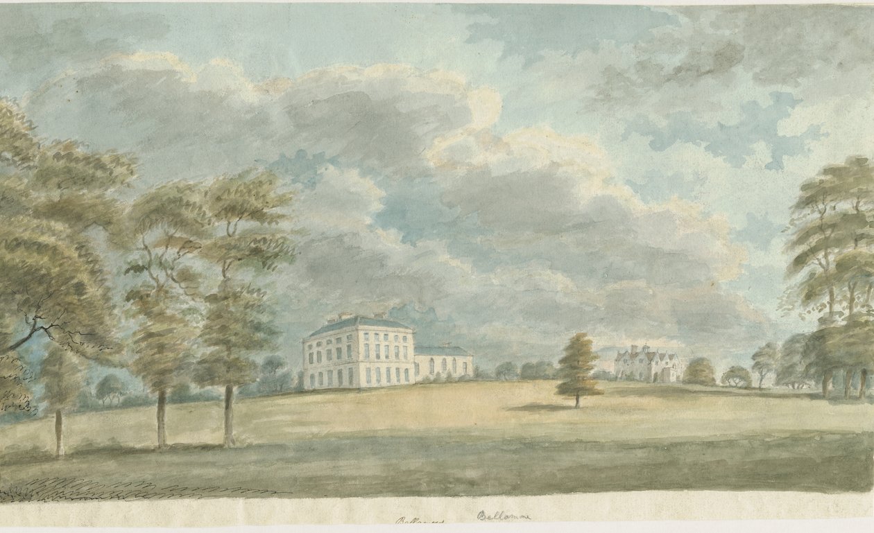 Colton - Bellamore House: akvarellimaalaus ja [c 1820] tekijältä Unbekannt
