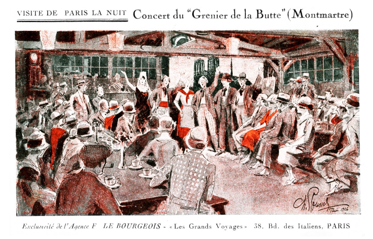 Konsertti Grenier de la Butte, Montmatre tekijältä Unbekannter Künstler