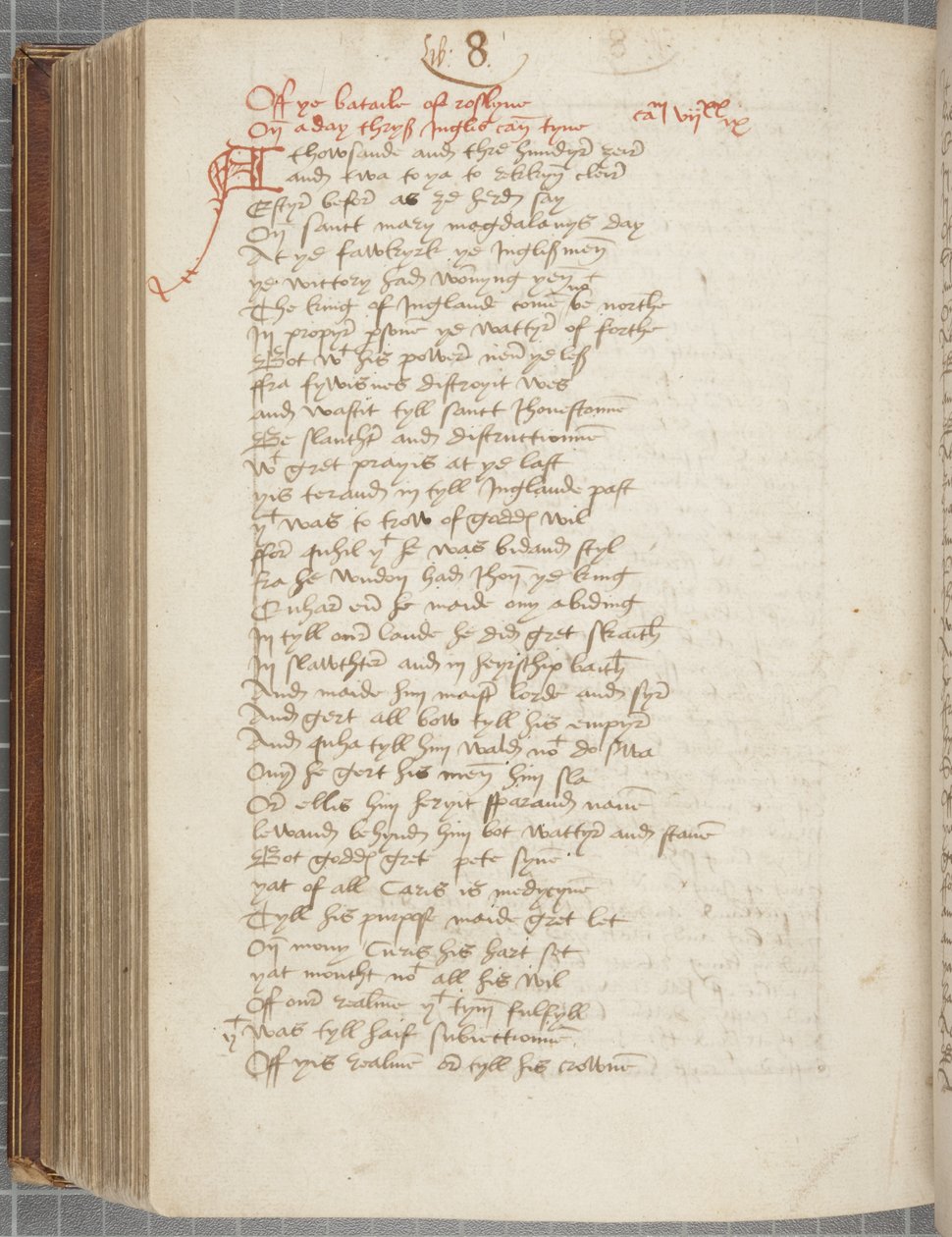 Kopio Chronicle Andrew of Wyntoun, Fol 325 verso, n. 1550 (muste paperille) tekijältä Unbekannt