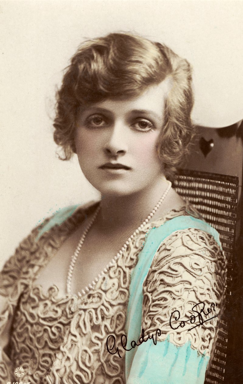 Dame Gladys Constance Cooper 19. vuosisadan loppu/ 20. vuosisadan alku (postikortti) (postikortti) tekijältä Unbekannter Künstler