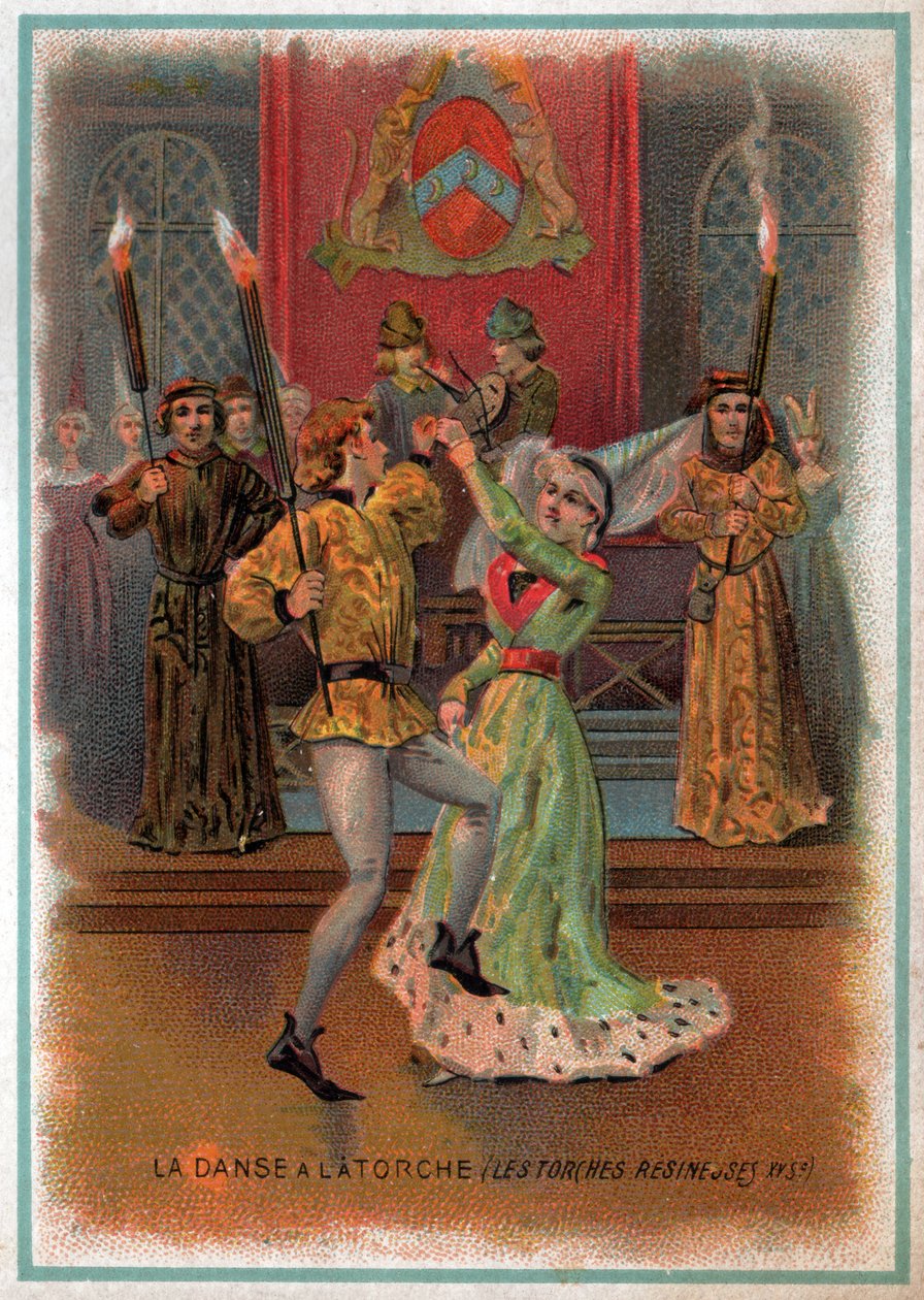 Tanssii soihtua. (litho, noin 1900) tekijältä Unbekannter Künstler