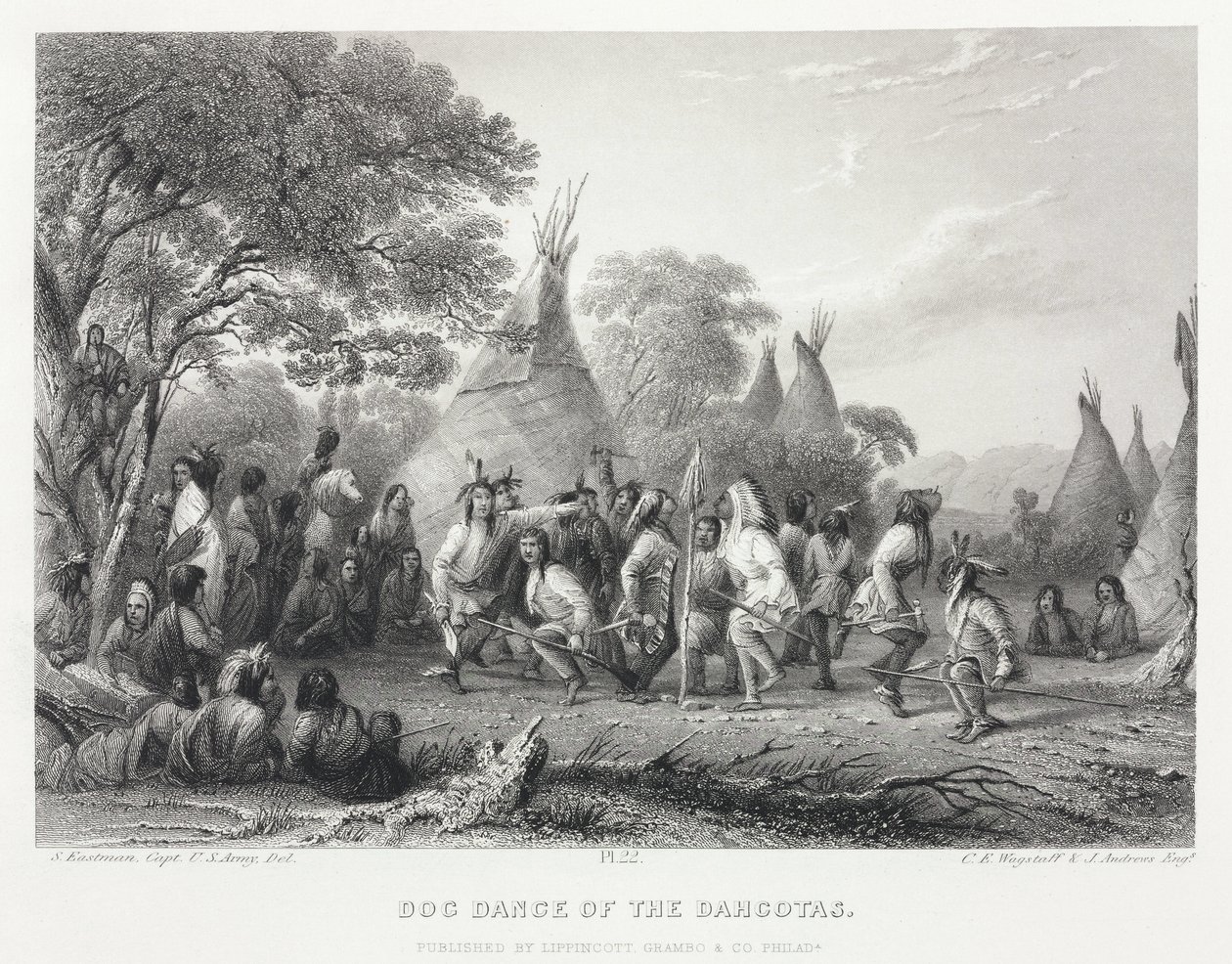 Dog Dance of the Dahcotas [sic], Pohjois-Amerikka tekijältä Unbekannt