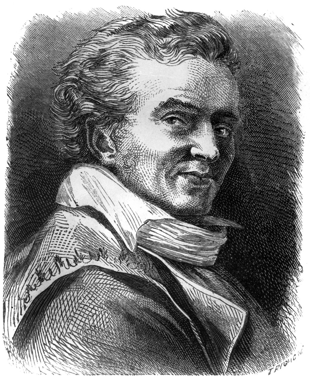 Dominique Vivant Denon (1747-1825) ranskalainen kirjailija, kaivertaja ja Louvren museon ylläpitäjä. tekijältä Unbekannter Künstler