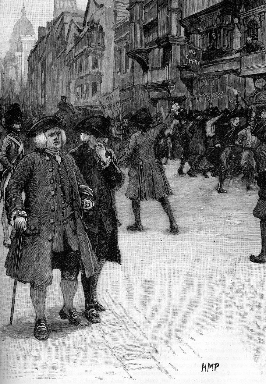Dr. Samuel Johnson vendo o Gordon Riotsfinnish tekijältä Unbekannter Künstler