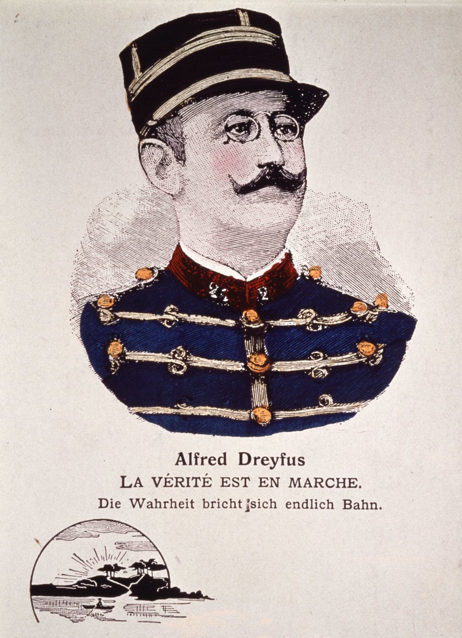 Dreyfusin tapaus : totuus juoksee, 1900-luvun alku (kaiverrus) tekijältä Unbekannter Künstler