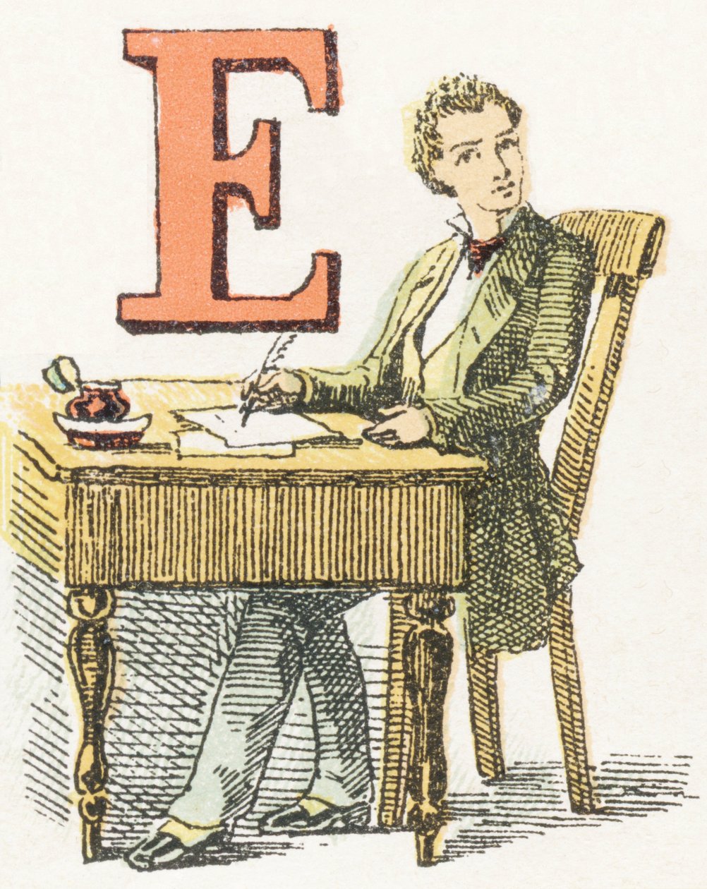 E - Writer - Childish Alphabet, Editions Gordinne 1920 (kaiverrus) tekijältä Unbekannt