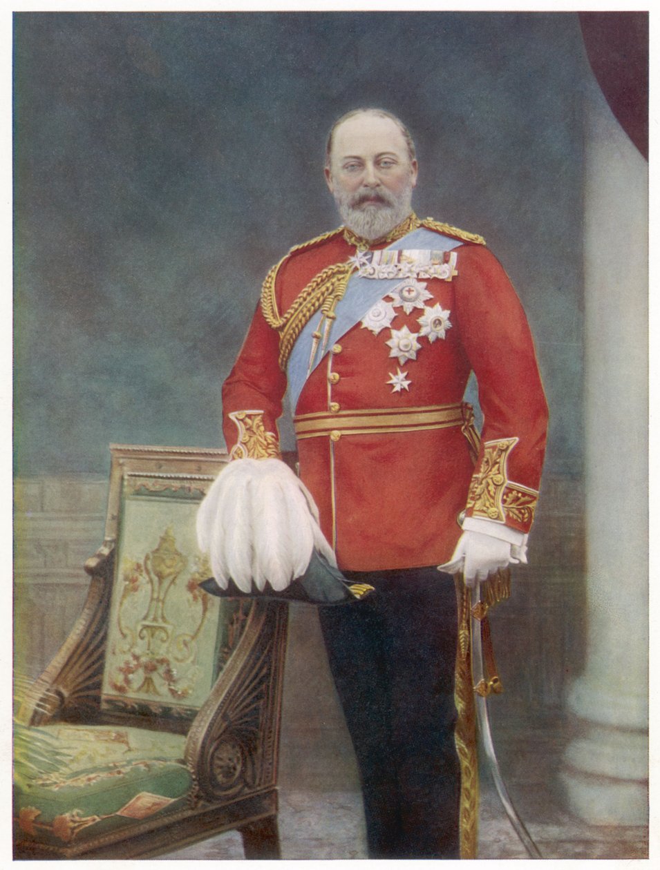 Edward VII (1841-1910) Englannin kuningas vuosina 1901-1910, kuva: Downey. tekijältä Unbekannter Künstler