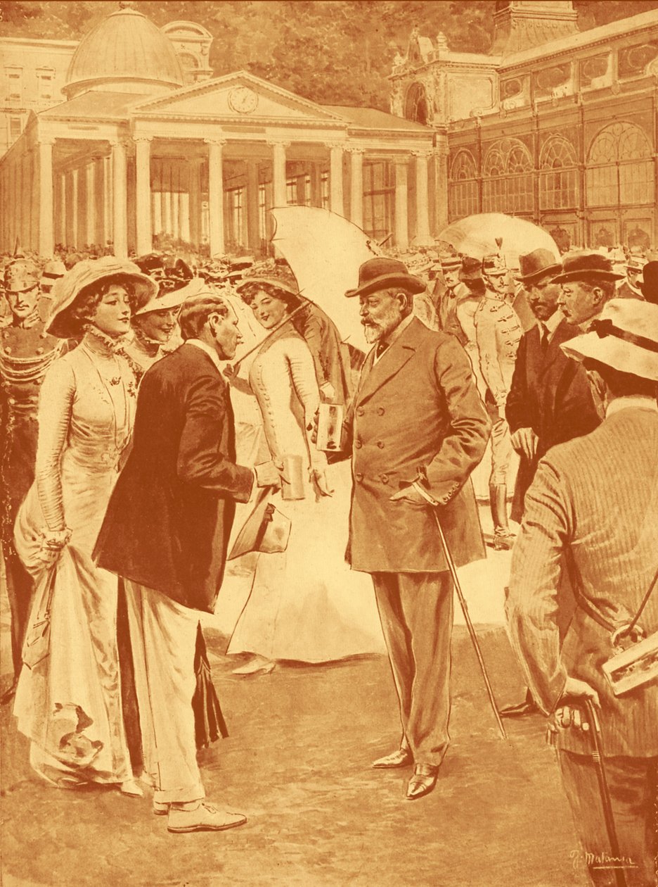 Edward VII Marienbadin lähteillä tekijältä Unbekannter Künstler