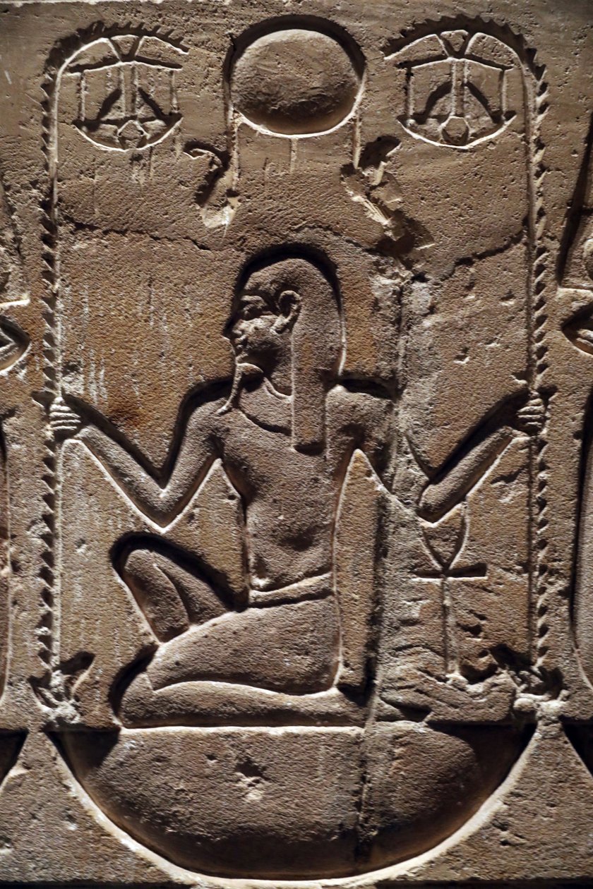 Egypti, Medamud, Montu-temppelin ovi, yksityiskohta 221-205 eaa. tekijältä Unbekannter Künstler
