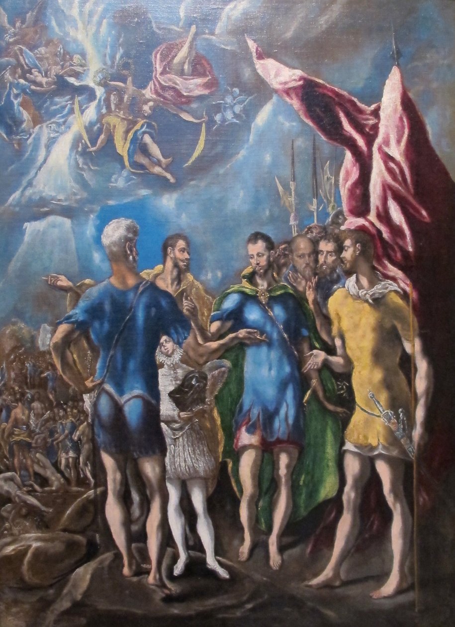 El Greco, Pyhän Amurizion marttyyrikuolema ja Theban legioona, 01 (rajattu) tekijältä Unbekannter Künstler