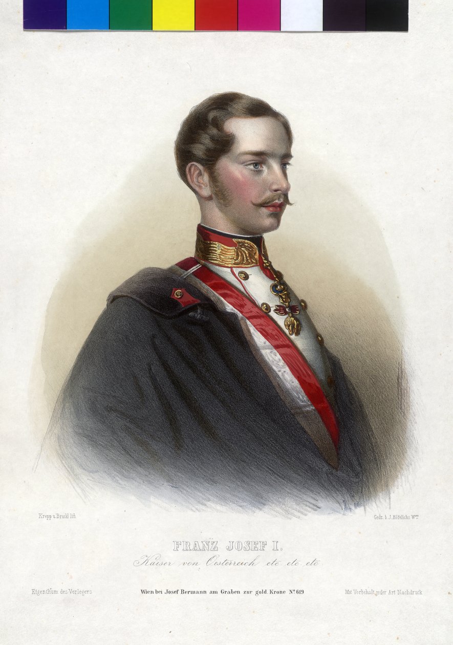 Itävallan keisari Franz Joseph I tekijältä Unbekannter Künstler