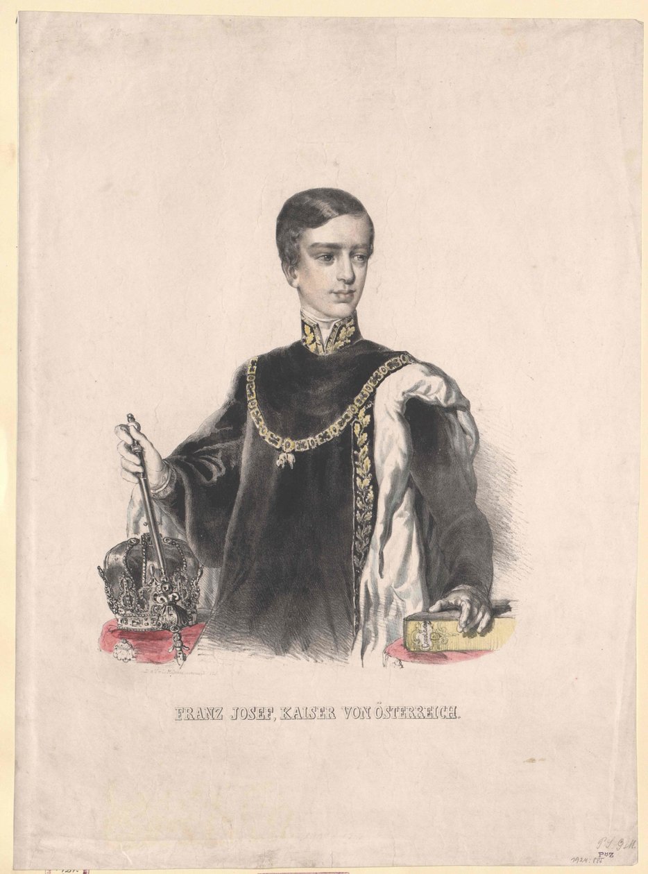 Itävallan keisari Franz Joseph I tekijältä Unbekannter Künstler