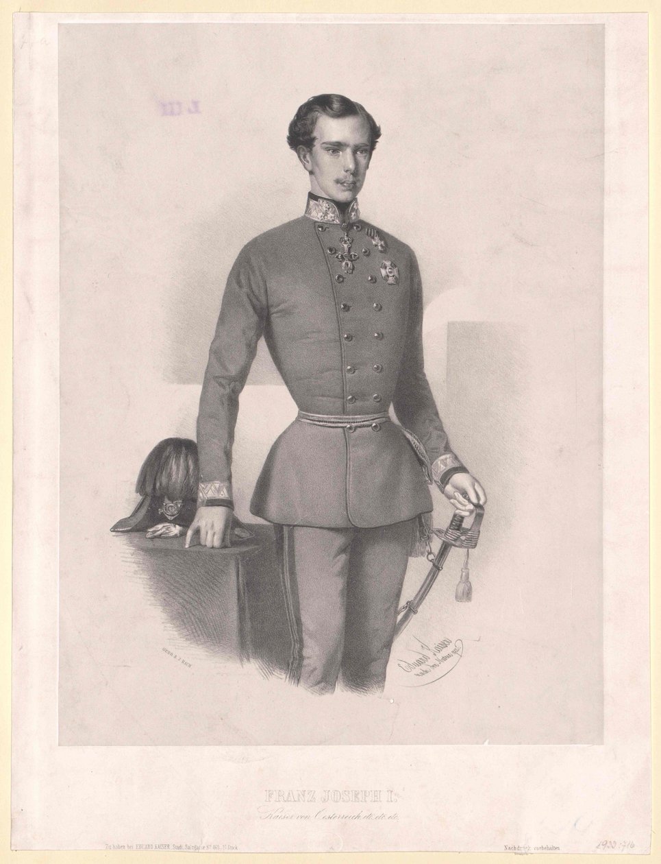 Itävallan keisari Franz Joseph I tekijältä Unbekannter Künstler