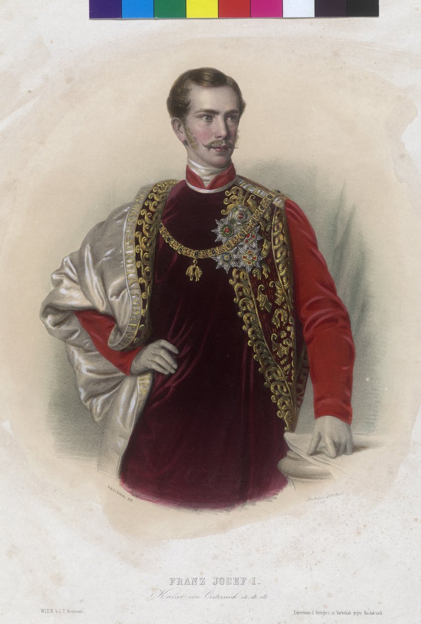 Itävallan keisari Franz Joseph I tekijältä Unbekannter Künstler