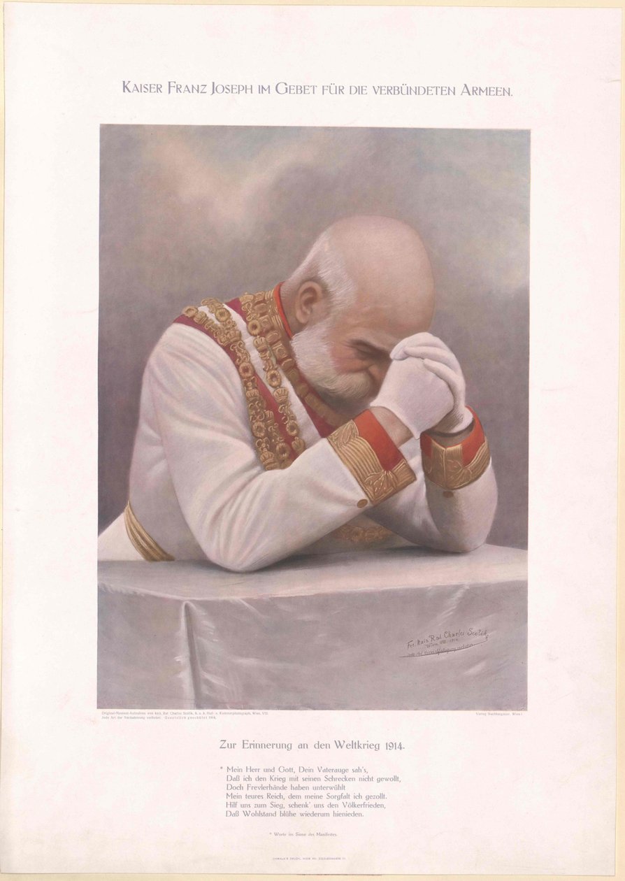 Itävallan keisari Franz Joseph I tekijältä Unbekannter Künstler