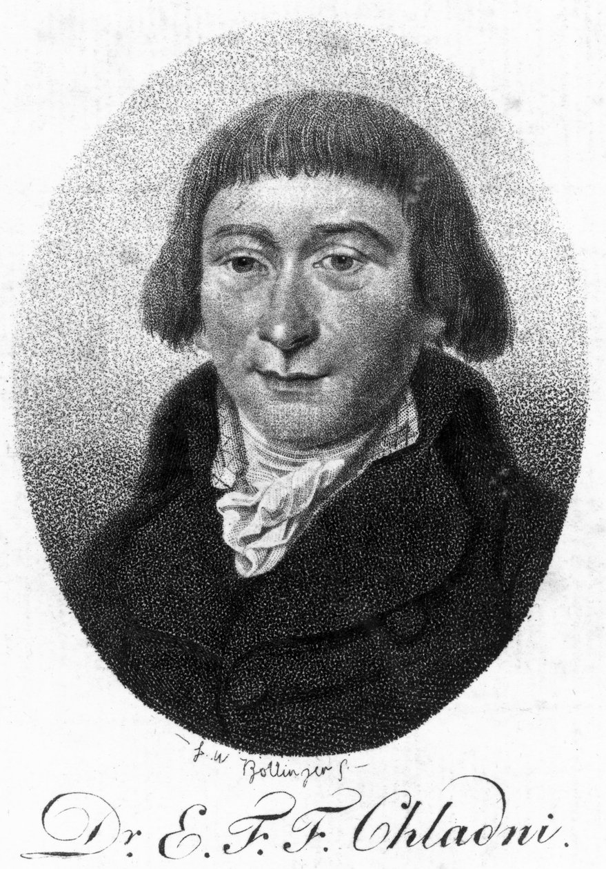 Ernst Florens Friedrich Chladni, saksalainen fyysikko tekijältä Unbekannt