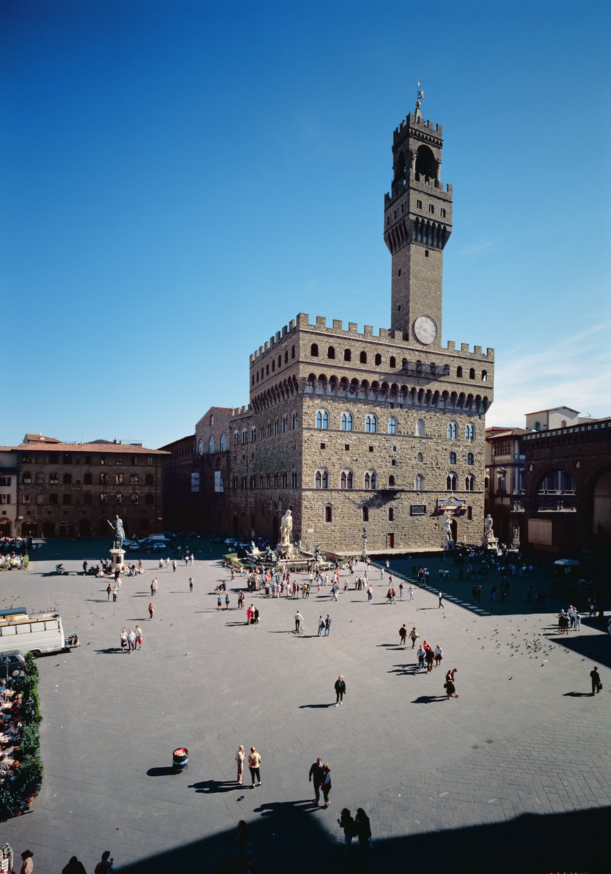 Arnolfo di Cambion suunnittelema Palazzo Vecchion ulkopuoli tekijältä Unbekannt