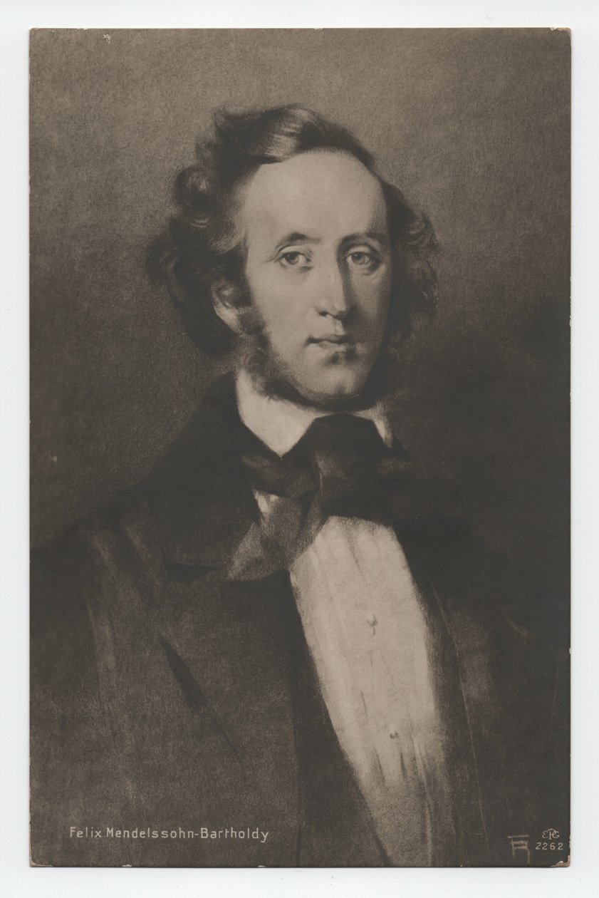 Felix Mendelssohn-Bartholdy (1809-1847) (noin 1842) tekijältä Unbekannter Künstler