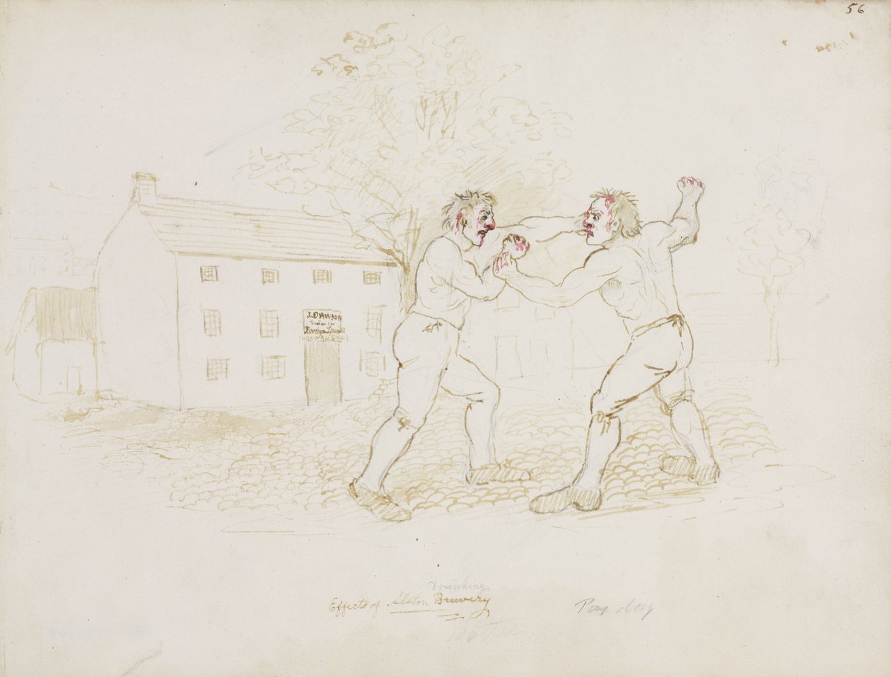 Fighting, Northumberland, n. 1805-1820 tekijältä Unbekannt