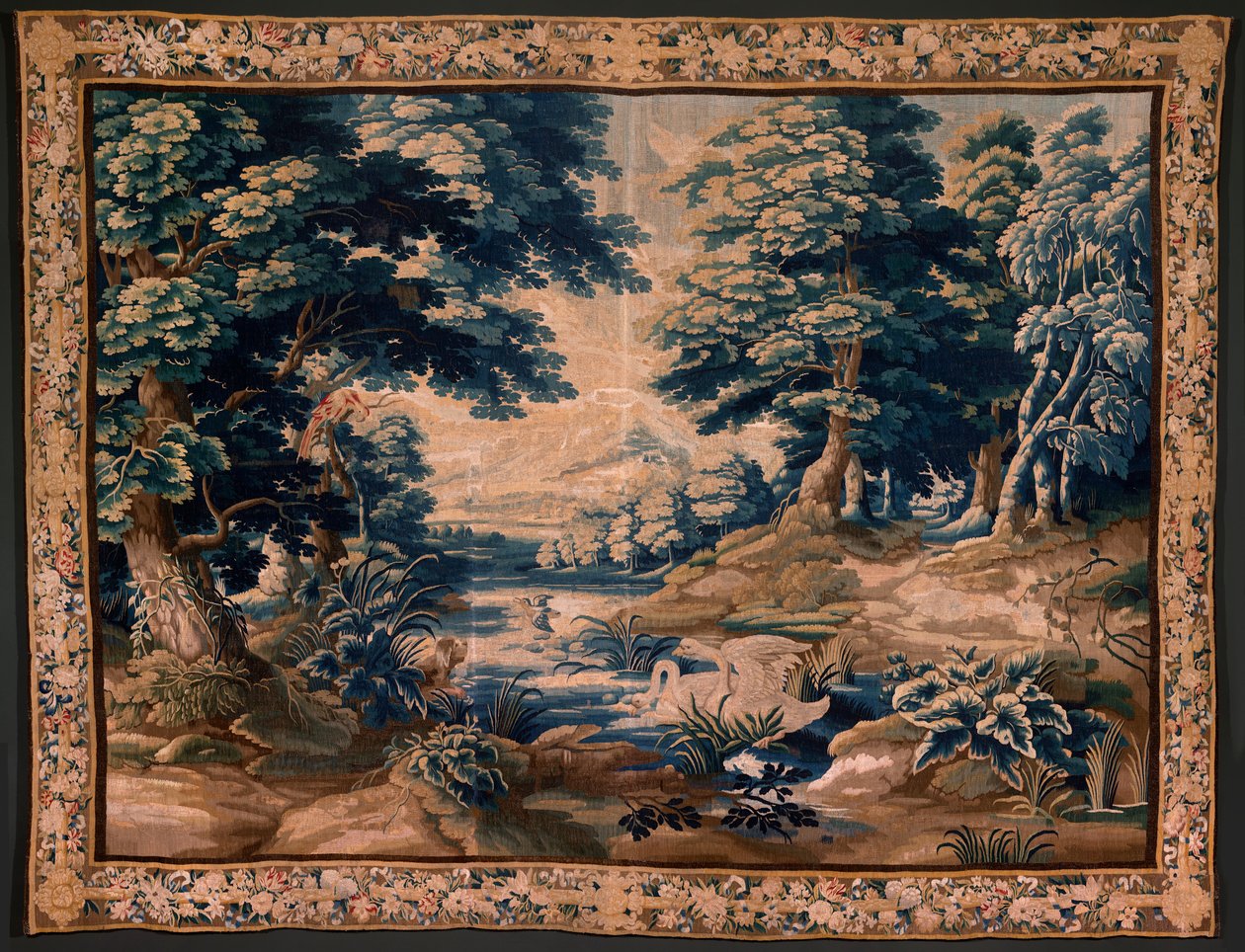 Flanderin kuvakudos. Niin kutsuttu Verdure. Oudenaarden ateljee. 340x451 cm. Lasku 00020. tekijältä Alec Hunter