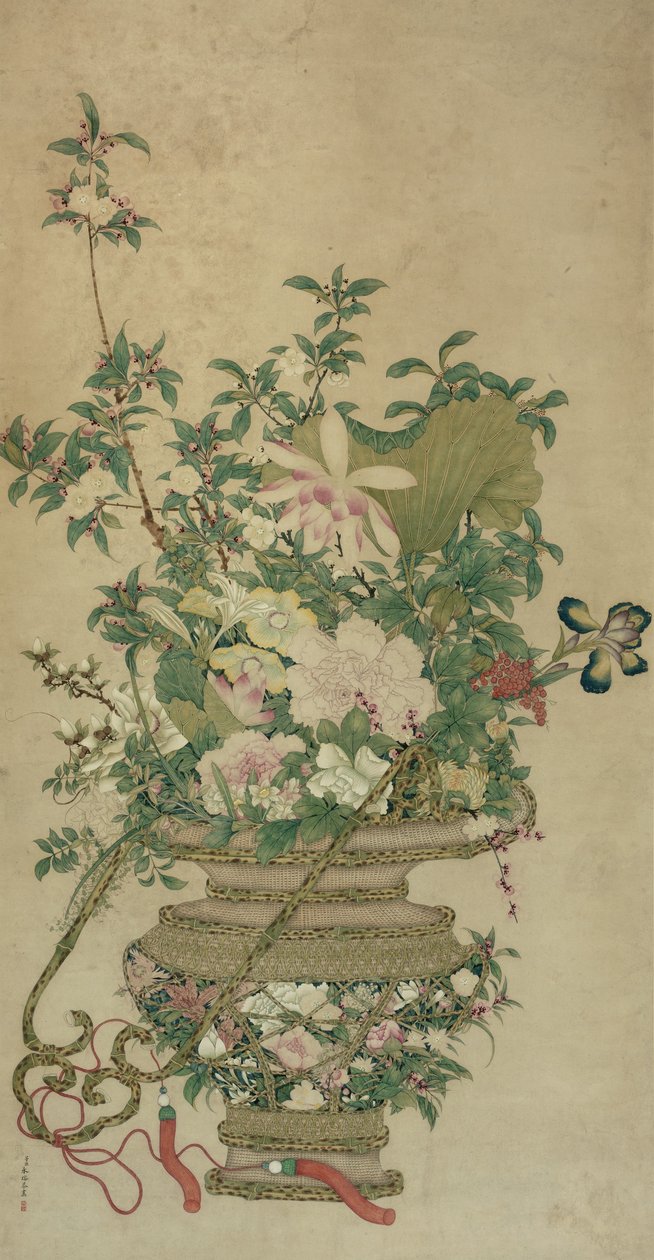 Flowers of the Four Seasons, Qing-dynastia, 1700-1800-luku tekijältä Unbekannt