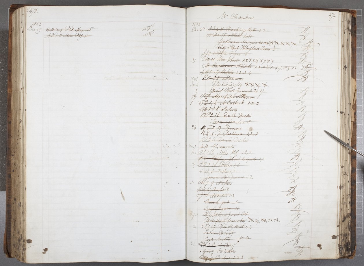 Fol 473-474, Lukijakuittikirjat (kynä ja muste paperille) tekijältä Unbekannt