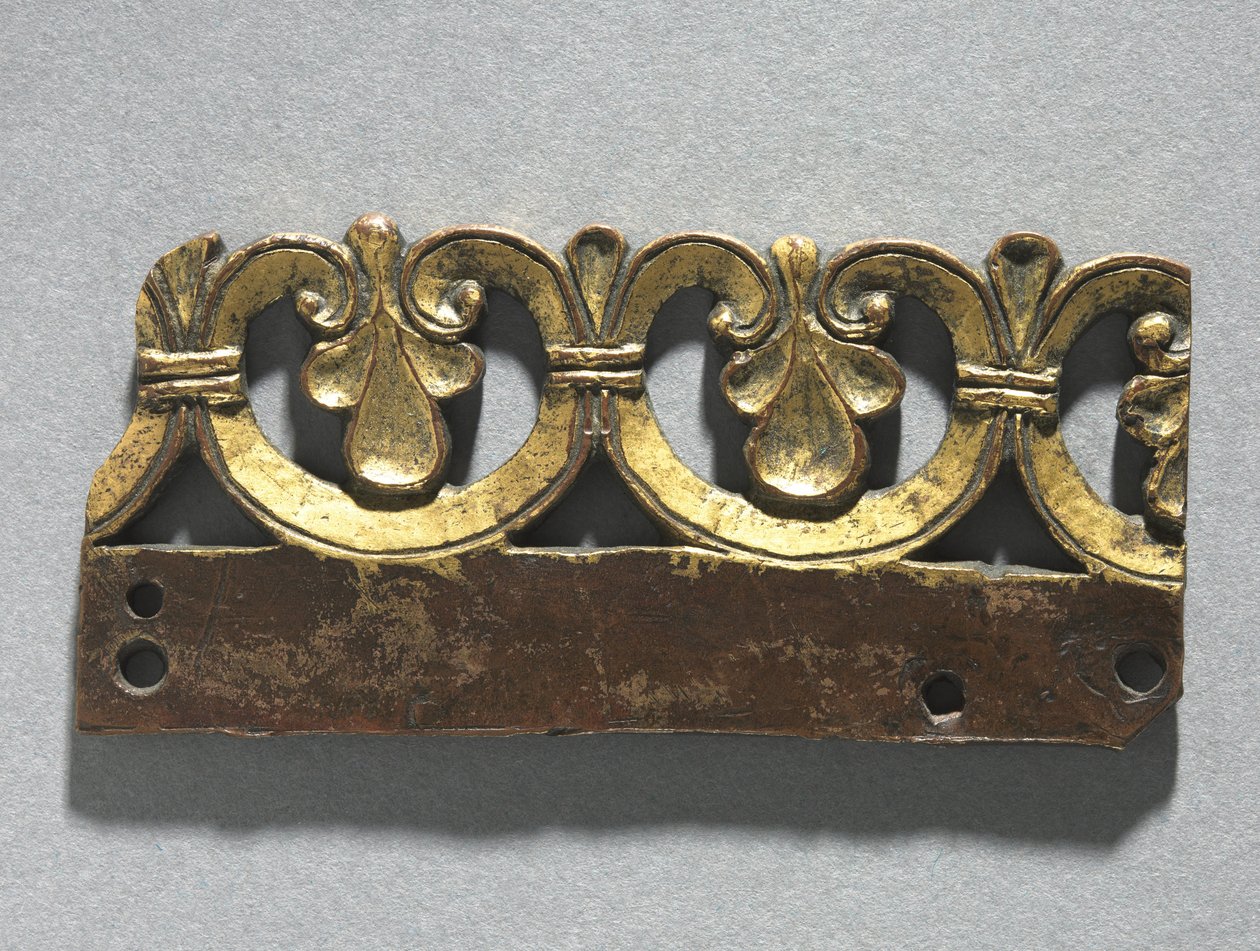 Fragmentti koristeharjanteesta pyhäkön pyhäköstä, n. 1165-1180 tekijältä Unbekannt