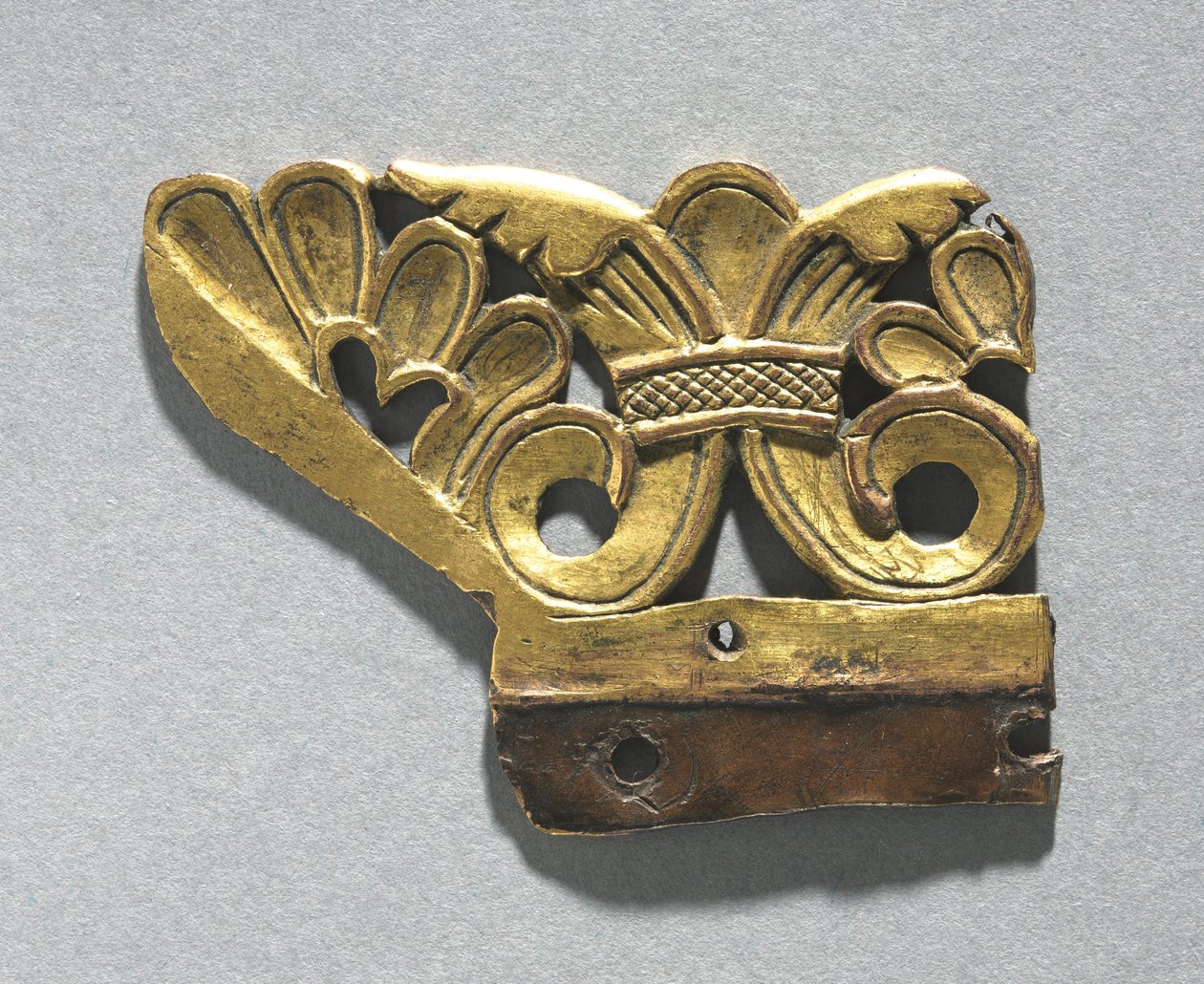 Fragmentti koristeharjanteesta pyhäkön pyhäköstä, n. 1165-1180 tekijältä Unbekannt