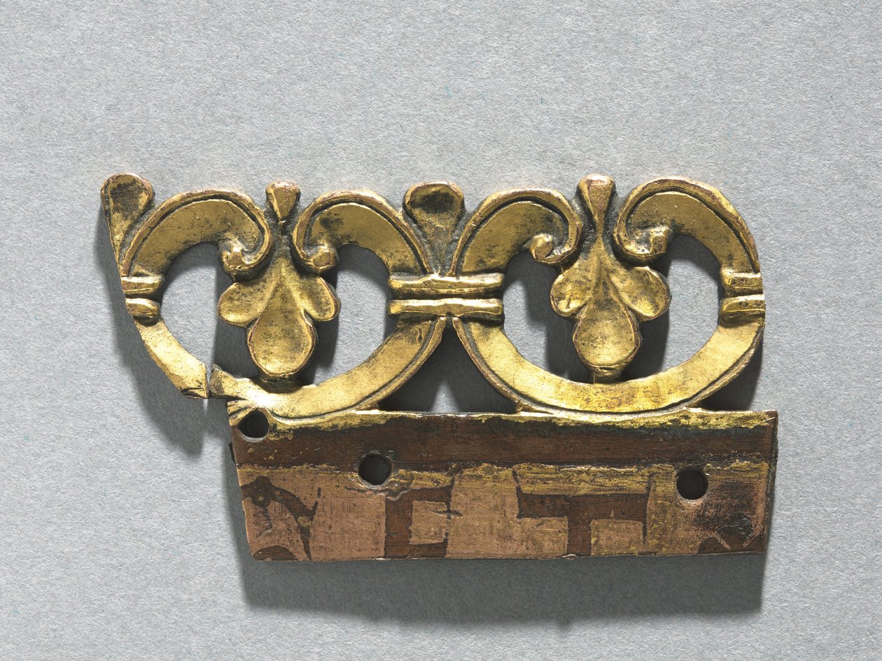 Fragmentti koristeharjanteesta pyhäkön pyhäköstä, n. 1165-1180 tekijältä Unbekannt