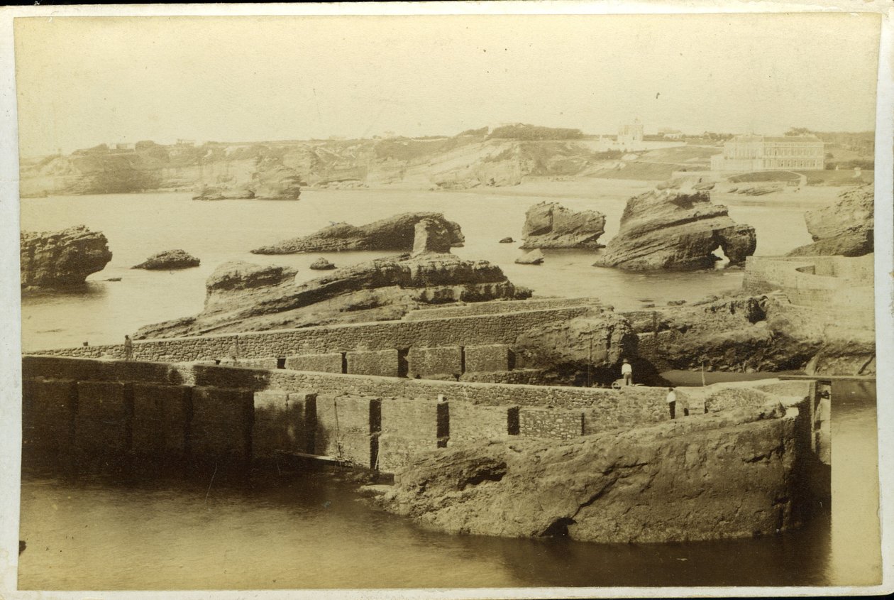 Ranska, Aquitaine, Pyrenees-Atlantiques (64), Biarritz: kalastajasataman kehittäminen tekijältä Unbekannter Künstler
