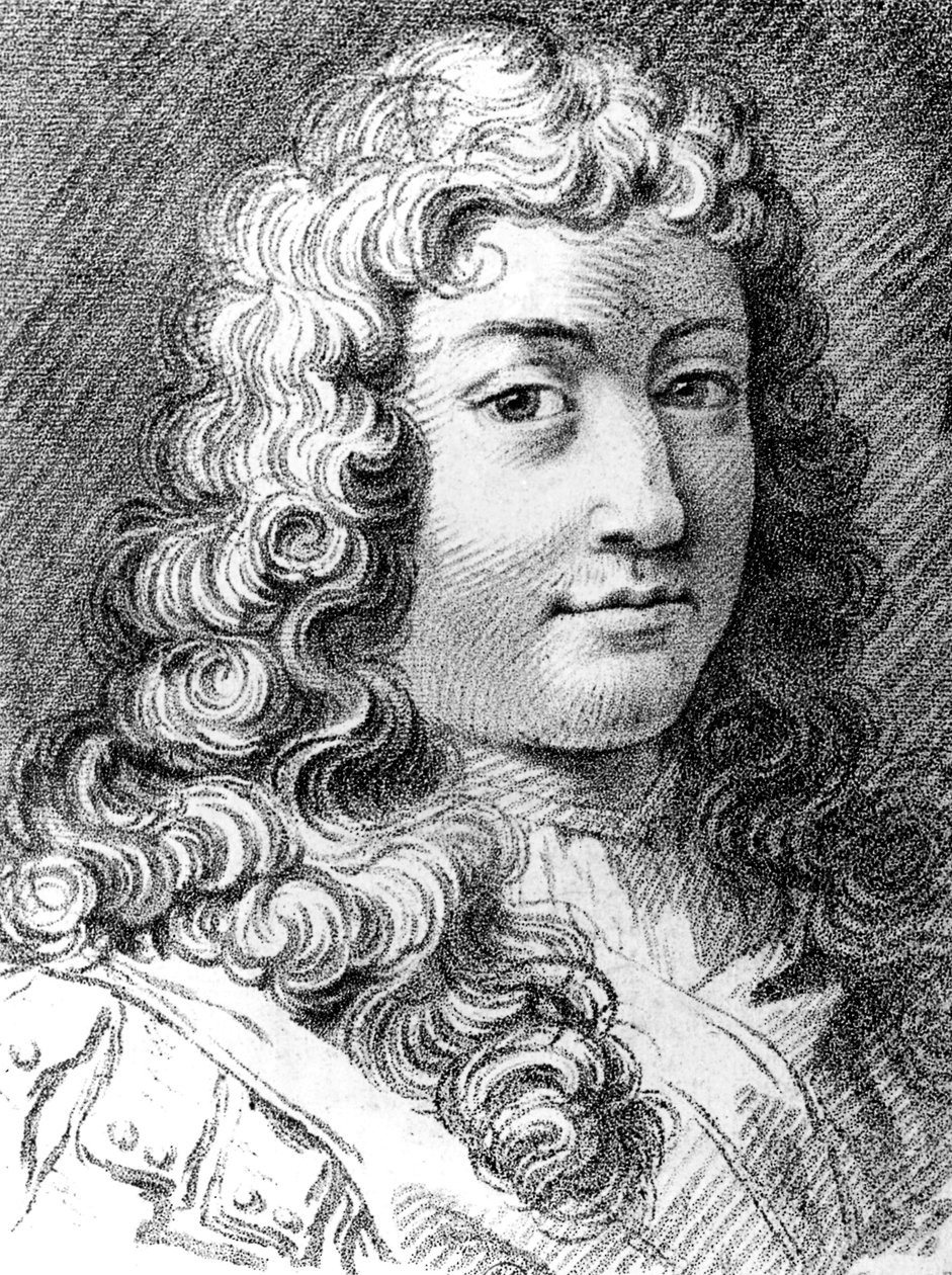 Francois de La Rochefoucauld (1613-1680) ranskalainen kirjailija ja moralisti, kaiverrus. tekijältä Unbekannter Künstler
