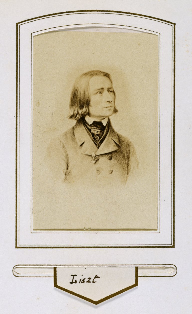 Franz Liszt nuorena tekijältä Unbekannter Künstler