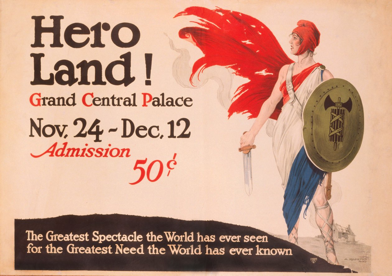 French Hero Land -juliste, New York, New York tekijältä Unbekannt