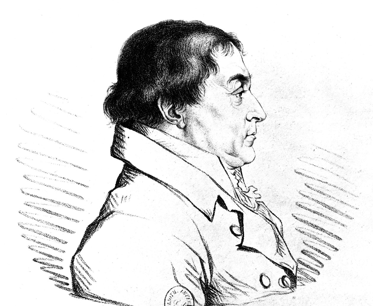 Friedrich Wilhelm von Bulowin ja Dennewitzin kreivi (1755-1816) (kaiverrus). tekijältä Unbekannter Künstler