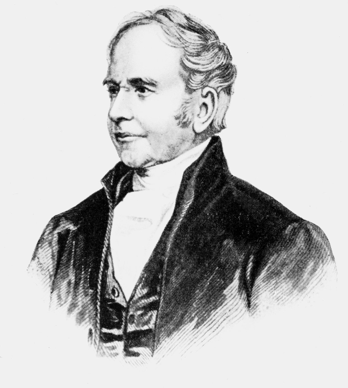 George Bradshaw, brittiläinen rautatieoppaiden alullepanija 1850-luvulta tekijältä Unbekannt