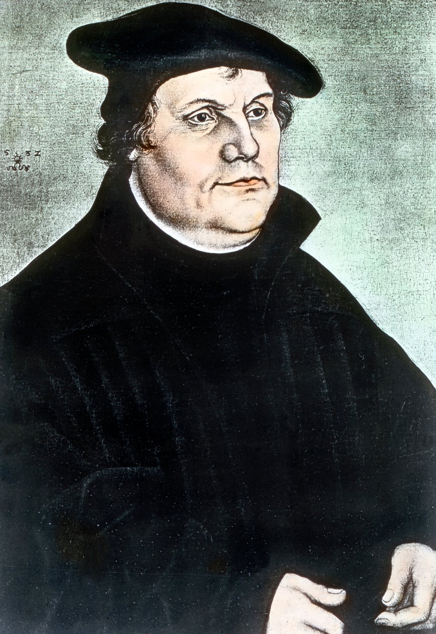 Saksalainen uskonnollinen uudistaja Martin Luther tekijältä Unbekannter Künstler