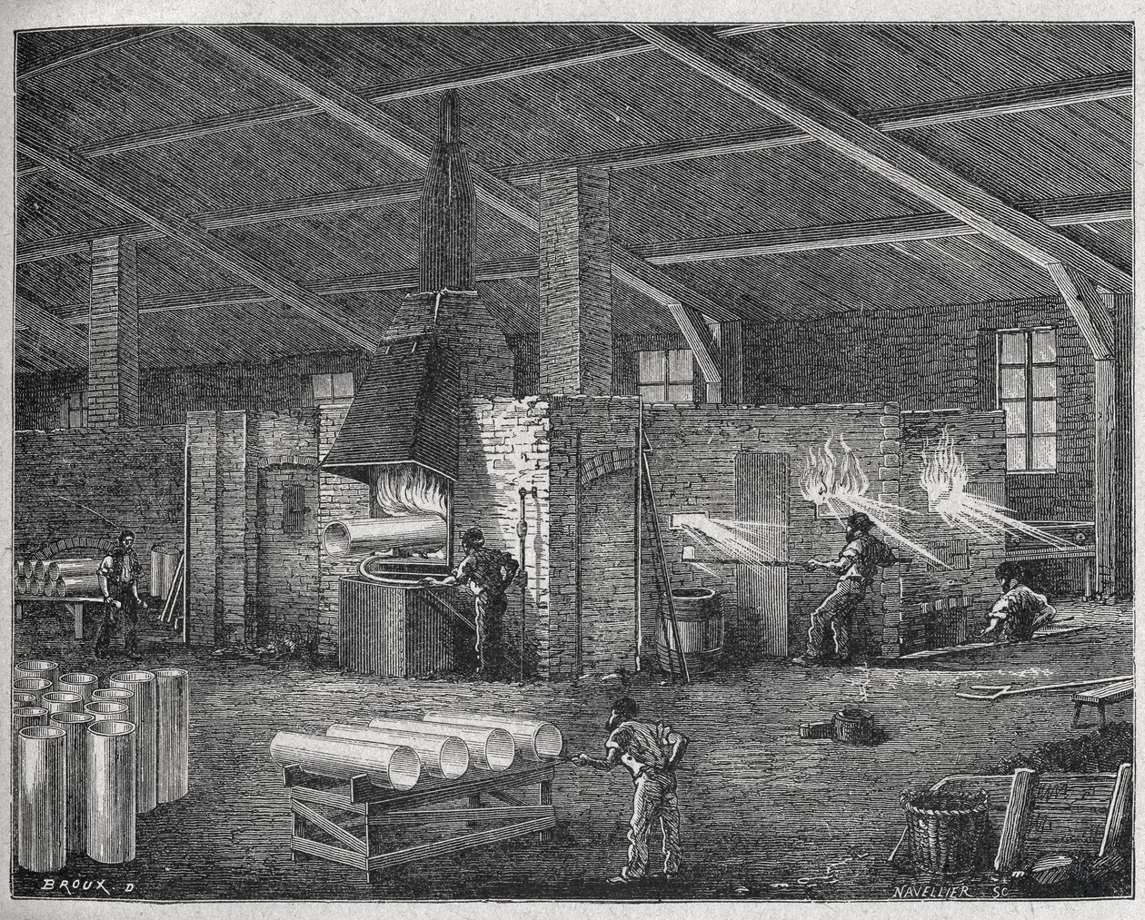 Lasinvalmistus, n. 1880 (kaiverrus) tekijältä Unbekannter Künstler