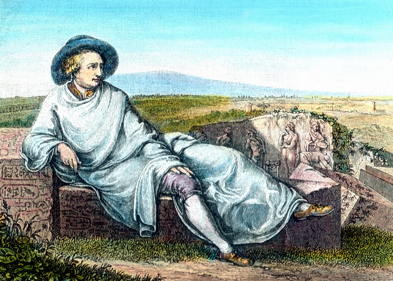 Goethe Campagnassa. tekijältä Unbekannter Künstler