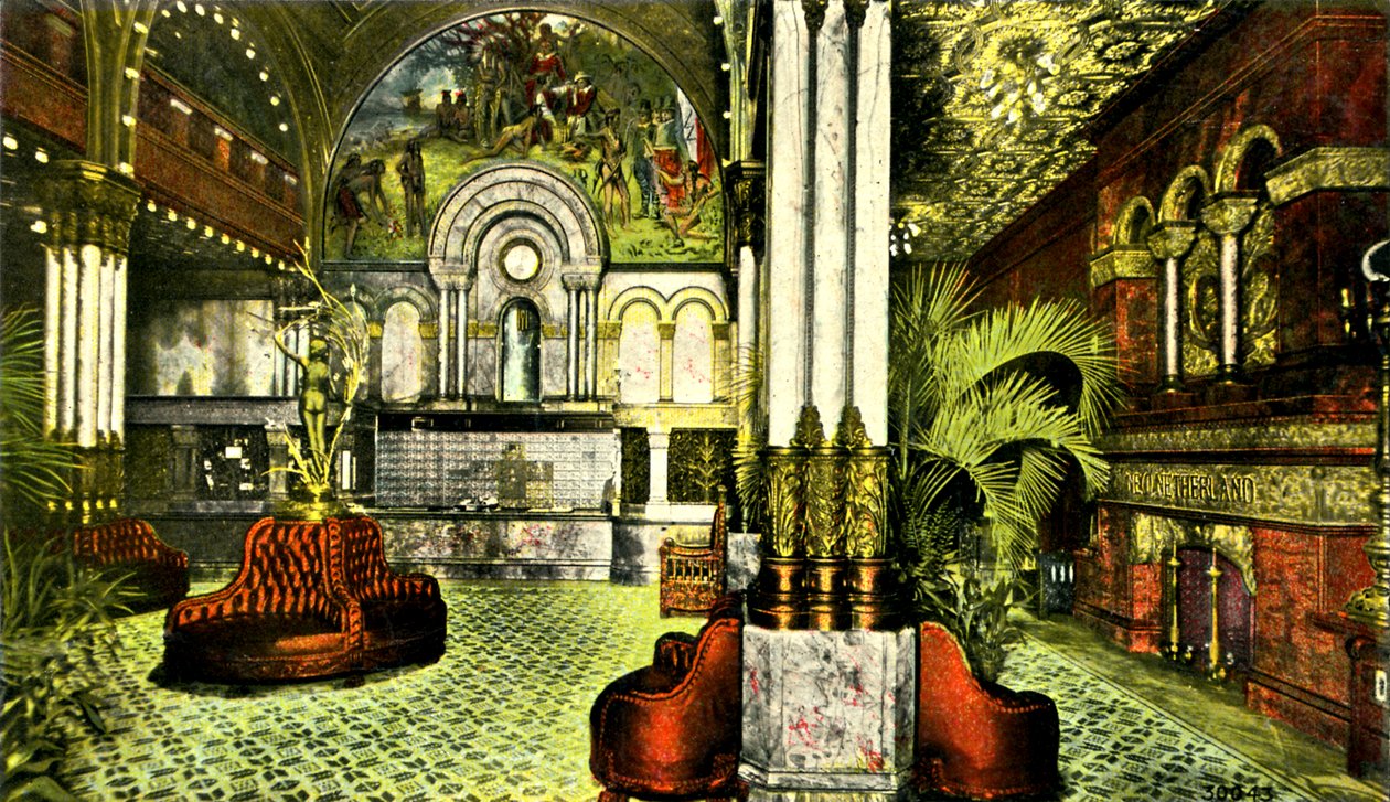 Grand Foyer, Hotel Netherland, New York City, USA tekijältä Unbekannter Künstler