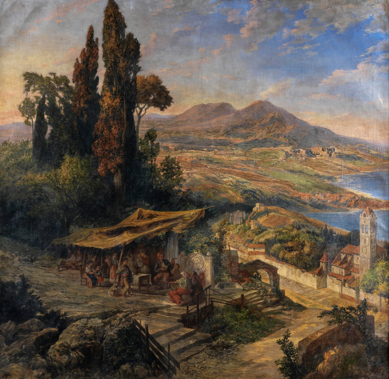 Napolinlahti 19c tekijältä Unbekannter Künstler