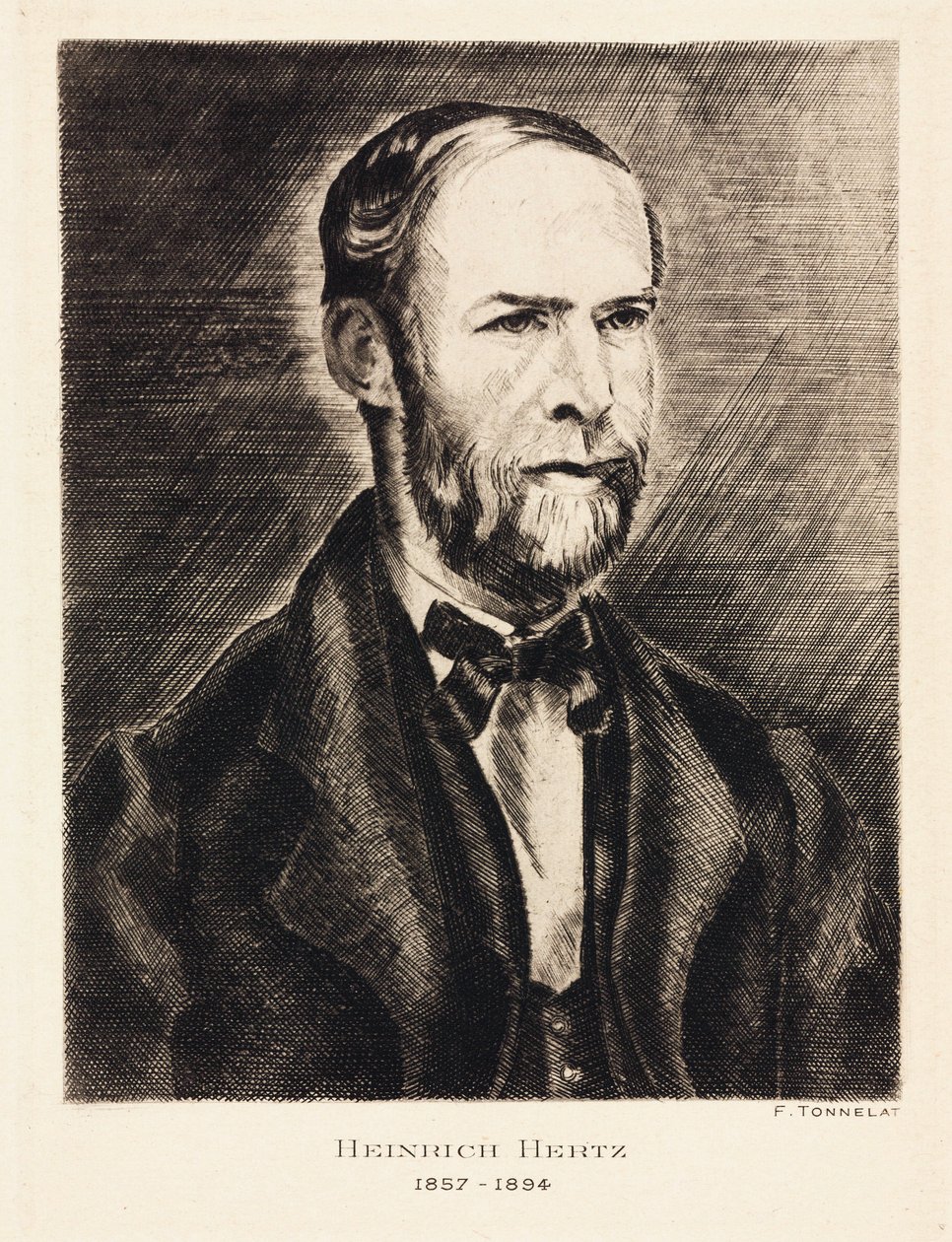 Heinrich Hertz, saksalainen fyysikko, 1800-luvun loppu tekijältä Unbekannt