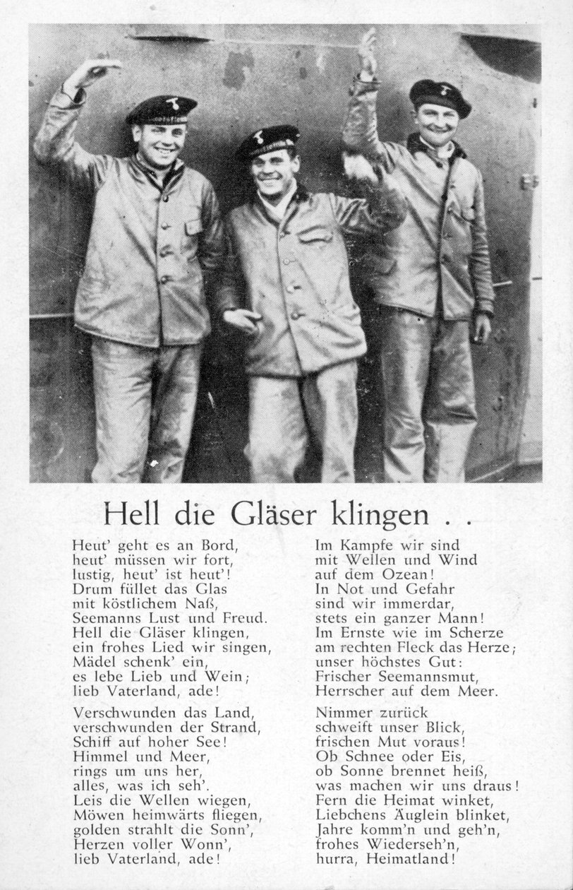 Hell die Glaeser klingen, postikortti (litho) tekijältä Unbekannt