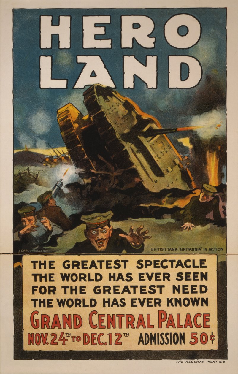 Hero Land -juliste, New York, New York tekijältä Unbekannt
