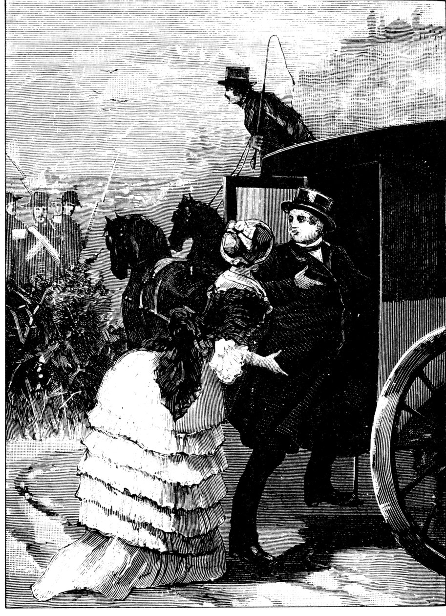 Muinaisen Rooman historia. Lento Roomasta paavi Pius IX:n siviilivaatteissa tasavallan aikana vuonna 1849. Kaiverrus L. Stefanoni 1885 tekijältä Unbekannt