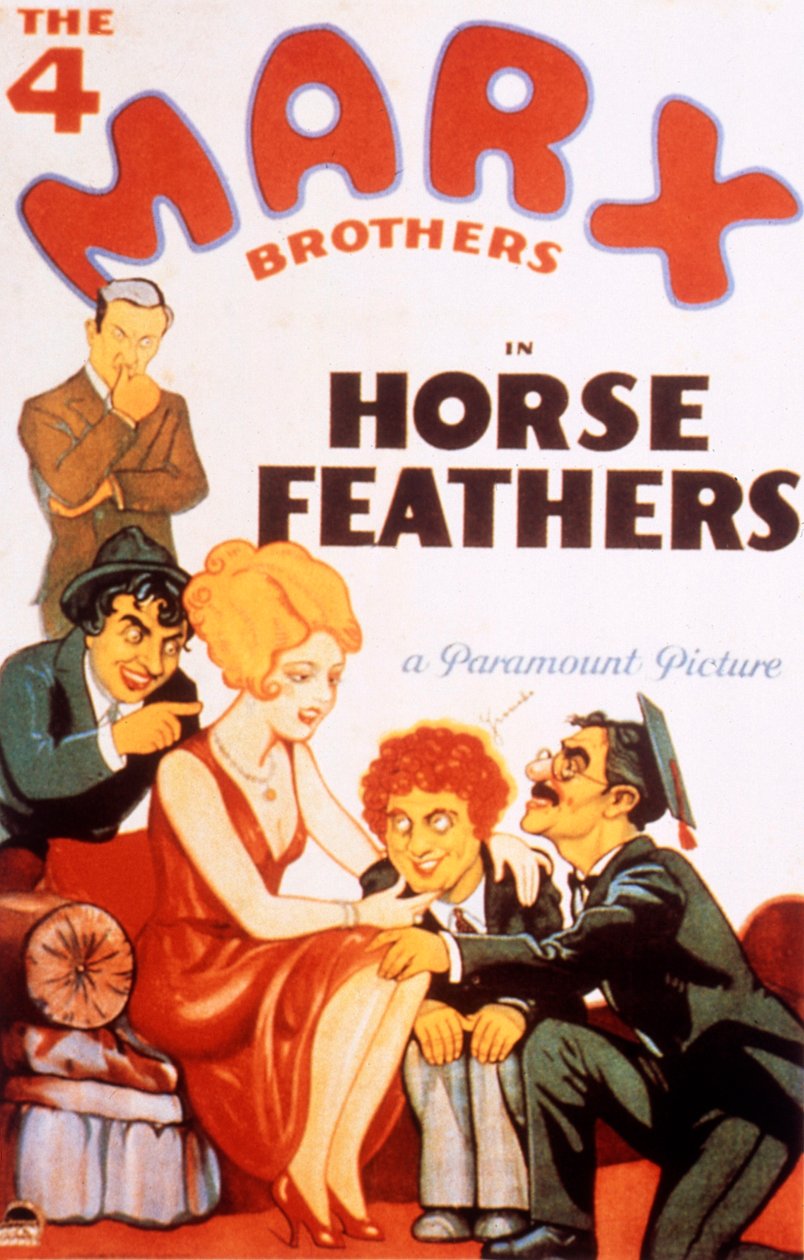 NormanzMcLeodin Horse Feathers -elokuvajuliste Marx-veljesten kanssa 1932 tekijältä Unbekannt