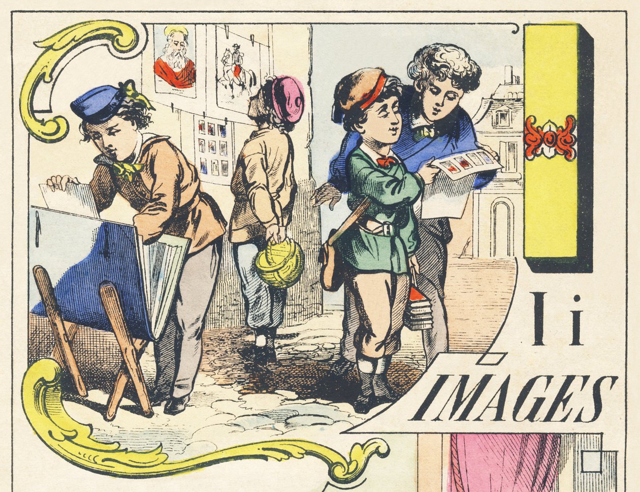 I : kuvat - Games Alphabet, n.1890 (kuva) tekijältä Unbekannt