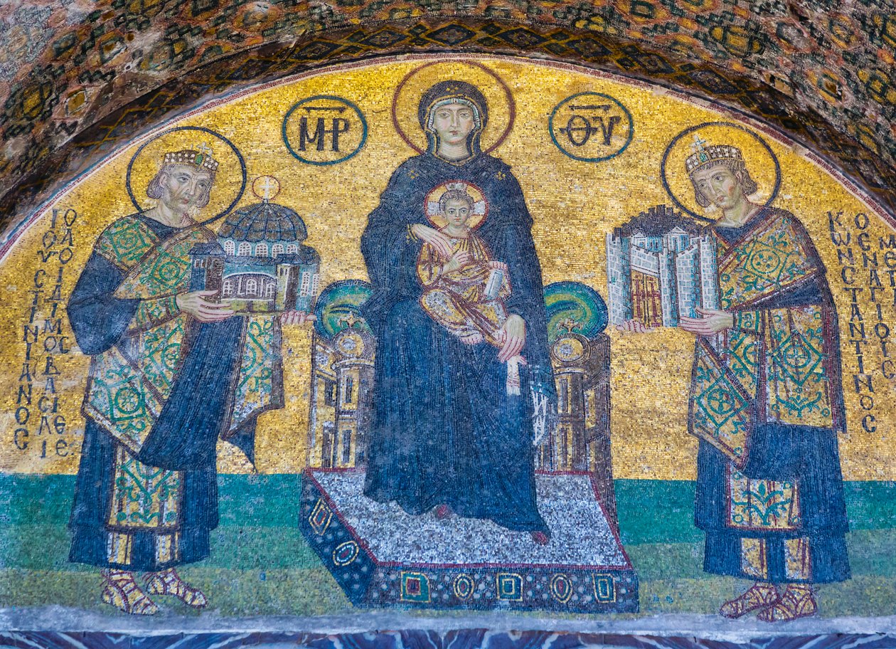 Istanbul, Turkki, Hagia Sofia ja Hagia Sophia (kuva) tekijältä Unbekannt