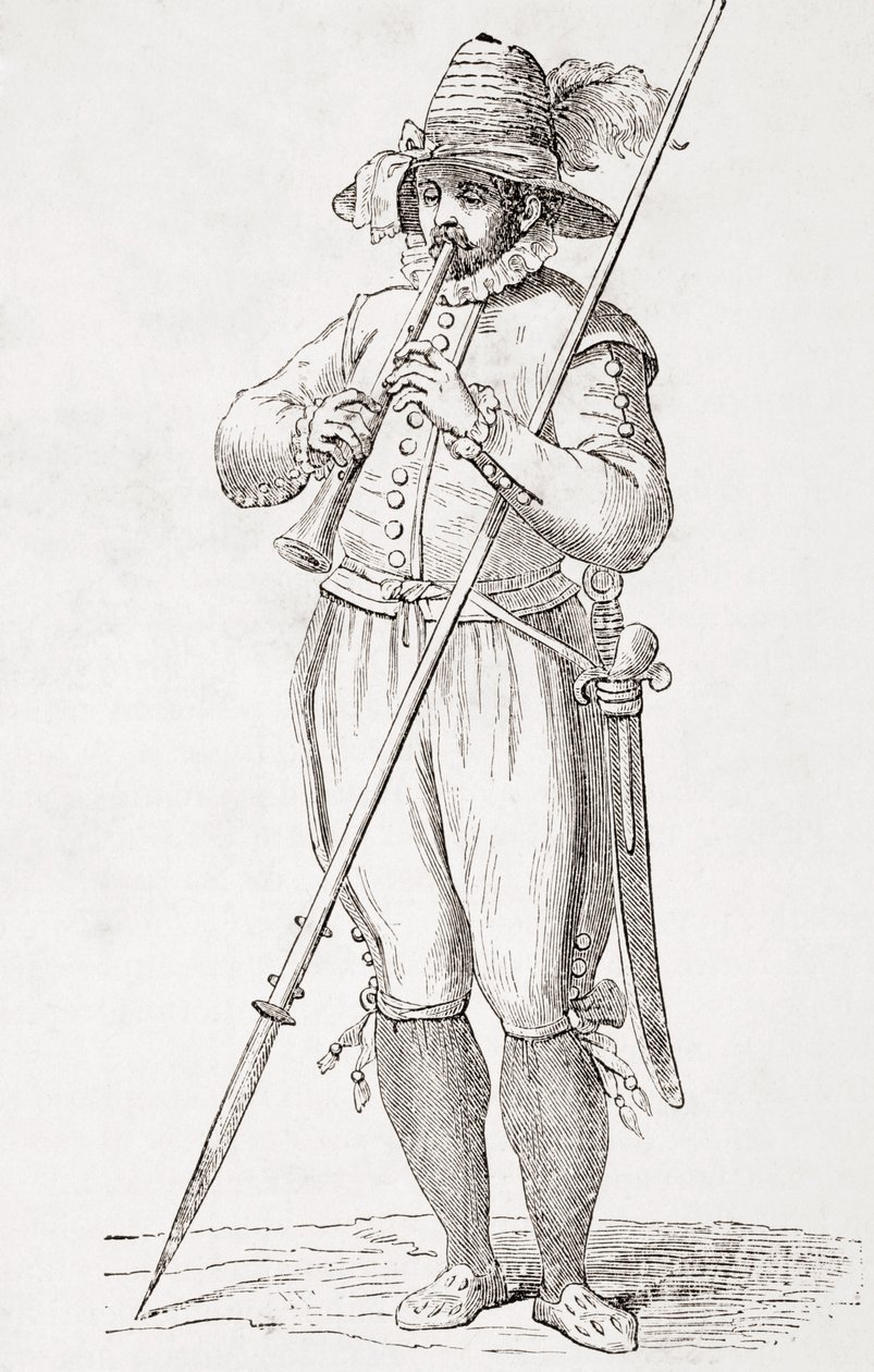 The Illustrated World -sarjan italialainen talonpoika Playing Dulzaina julkaisi Barcelonan tekijältä Unbekannt